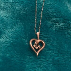 Silver Heart Pendant Necklace